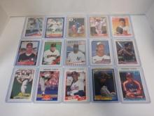 LOT OF 15 BASEBALL STAR ROOKIE CARDS