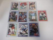 LOT OF 10 ROOKIE STAR FOOTBALL CARDS