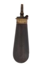 A Brass Colt Navy Percussion Bag Powder Flask
