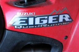 SUZUKI EIGER MODEL 400, 4 X 4, QUAD RUNNER,