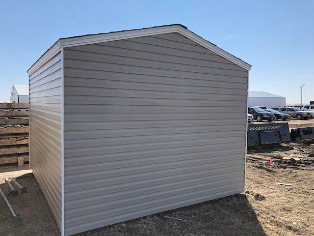 NEW 10' X 12' STORAGE BUILDING, CLAY IN COLOR, 6'