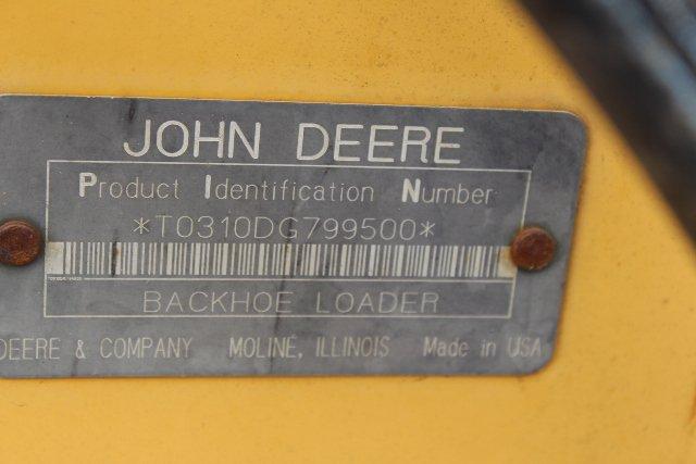 1994 JOHN DEERE 310D TRACTOR LOADER/BACKHOE,