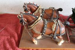 CUSTOM HORSE DRAWN DOUBLE BOX WITH 2