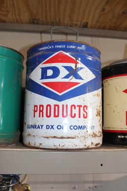 Sunray DX Oil Company 5gal oil can, has some rust on bottom