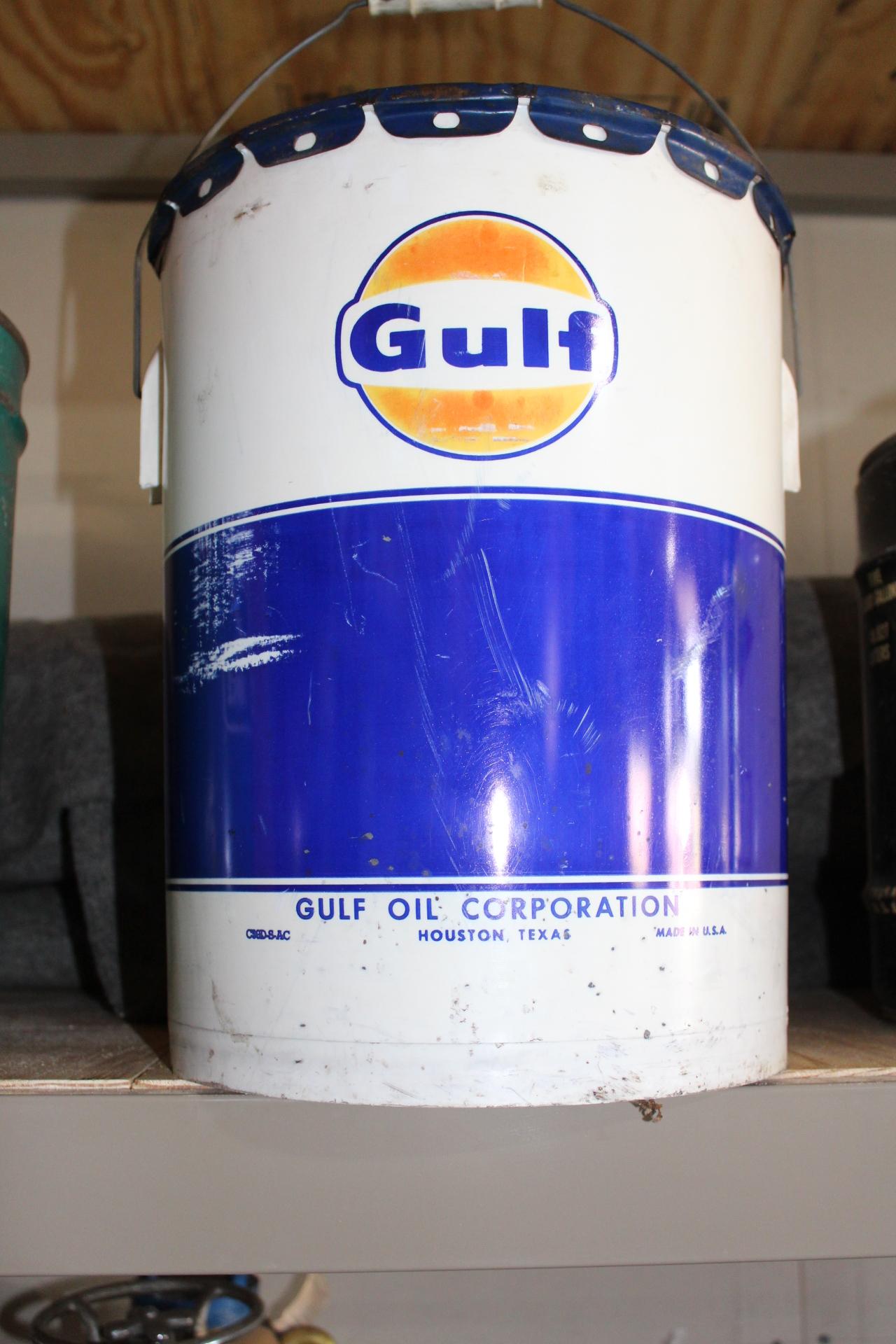 Poly Gulf Oil 5gal oil can