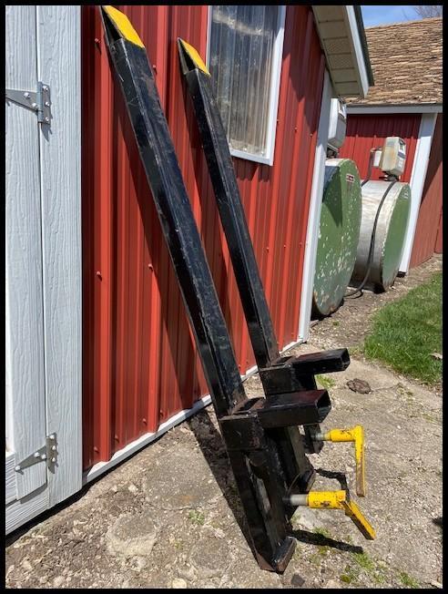 (2) Clamp On Pallet Bucket Forks