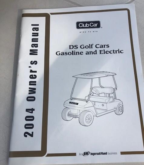 2004 CLUB CAR ELECTRIC GOLF CART, 48 VOLT CHARGER, ROOF, BALL WASHER, COOLE