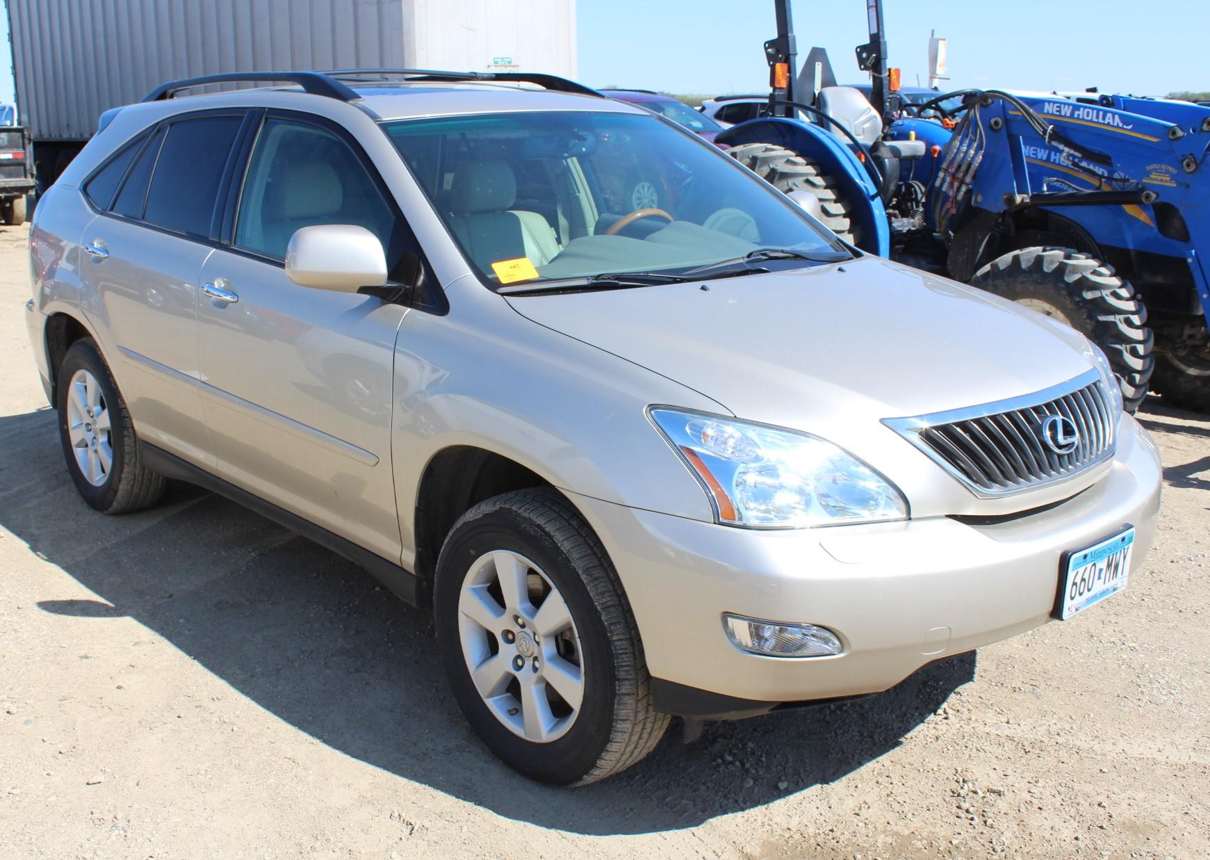 2008 Lexus RX350, V6, Auto Trans, PW/PL, Leather Bucket Heated Power Front Seats,
