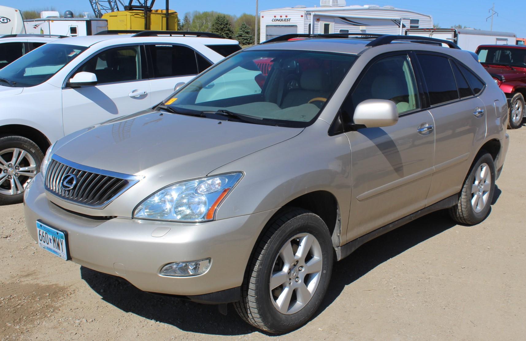 2008 Lexus RX350, V6, Auto Trans, PW/PL, Leather Bucket Heated Power Front Seats,