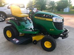 Brand New 2020 JD E-130 Hydro Lawn Tractor, 20 Hp, 42' cut, Purchased at Kibble Equipment, BI