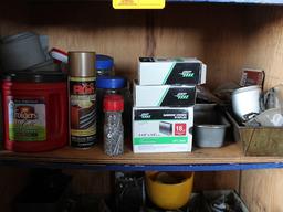Contents of Cabinet, Screws, Drill Bits, Staples