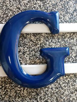 7' GULFEX 10" TALL PORCELAIN LETTER WITH PORCELAIN