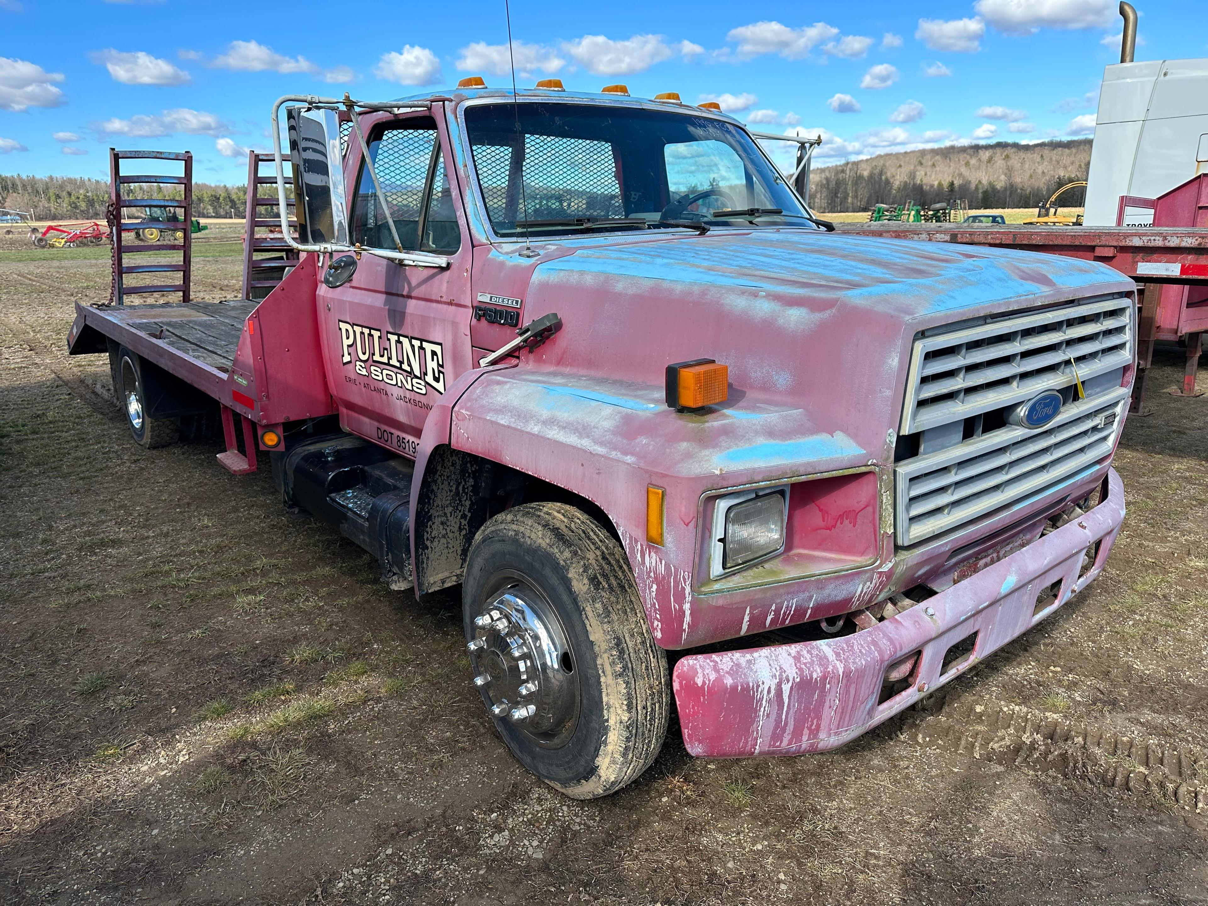 1990 Ford F600 Lo Pro Truck With 30,328 Original Miles