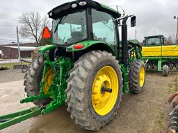 2013 John Deere 6140R MFWD Cab Tractor, 738 One Owner Hours