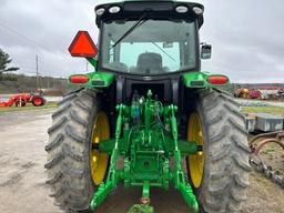 2013 John Deere 6140R MFWD Cab Tractor, 738 One Owner Hours