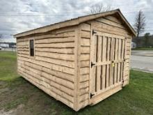 10’ X 16’ Live Edge Amish Storage Shed