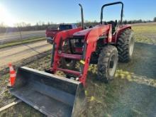 2017 Mahindra 5570 Open Station MFWD Tractor, 509 Hours