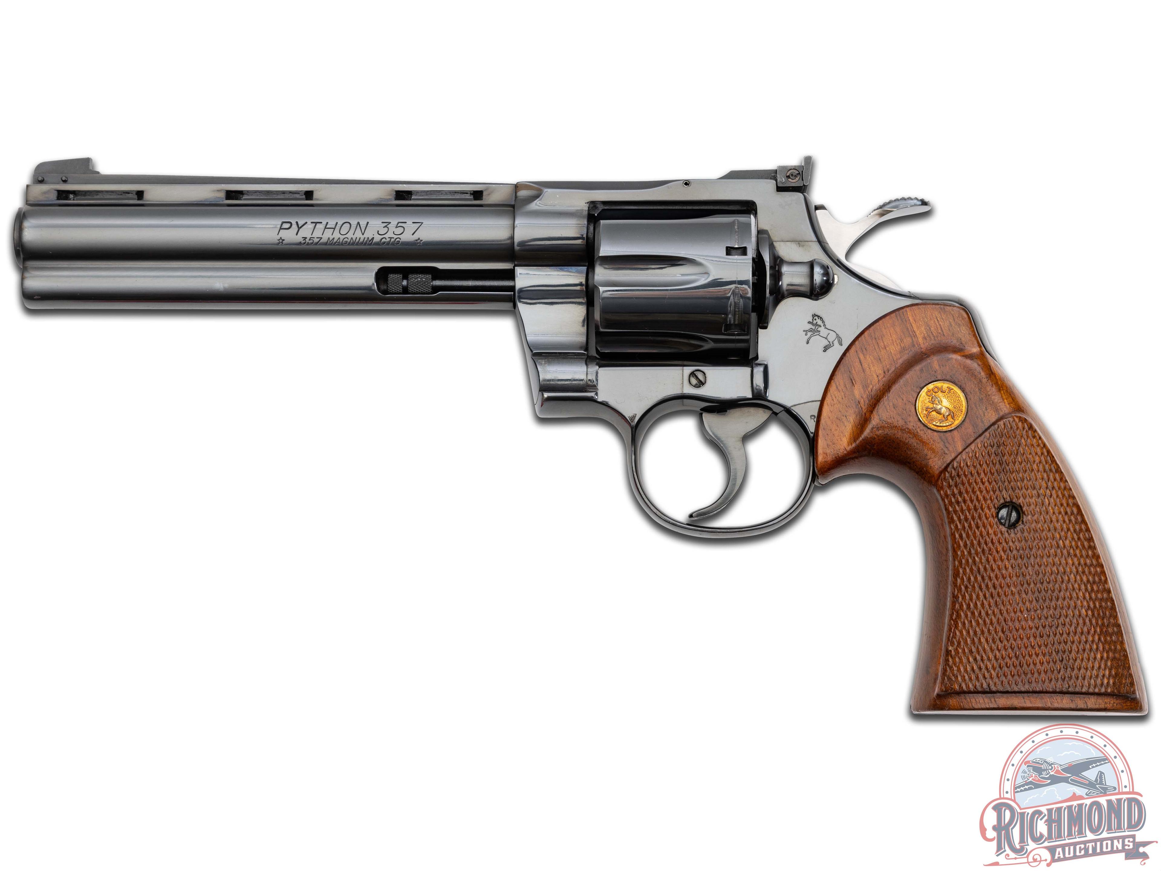 1978 Colt Python .357 Mag 6" Blued Double Action Revolver in Original Box