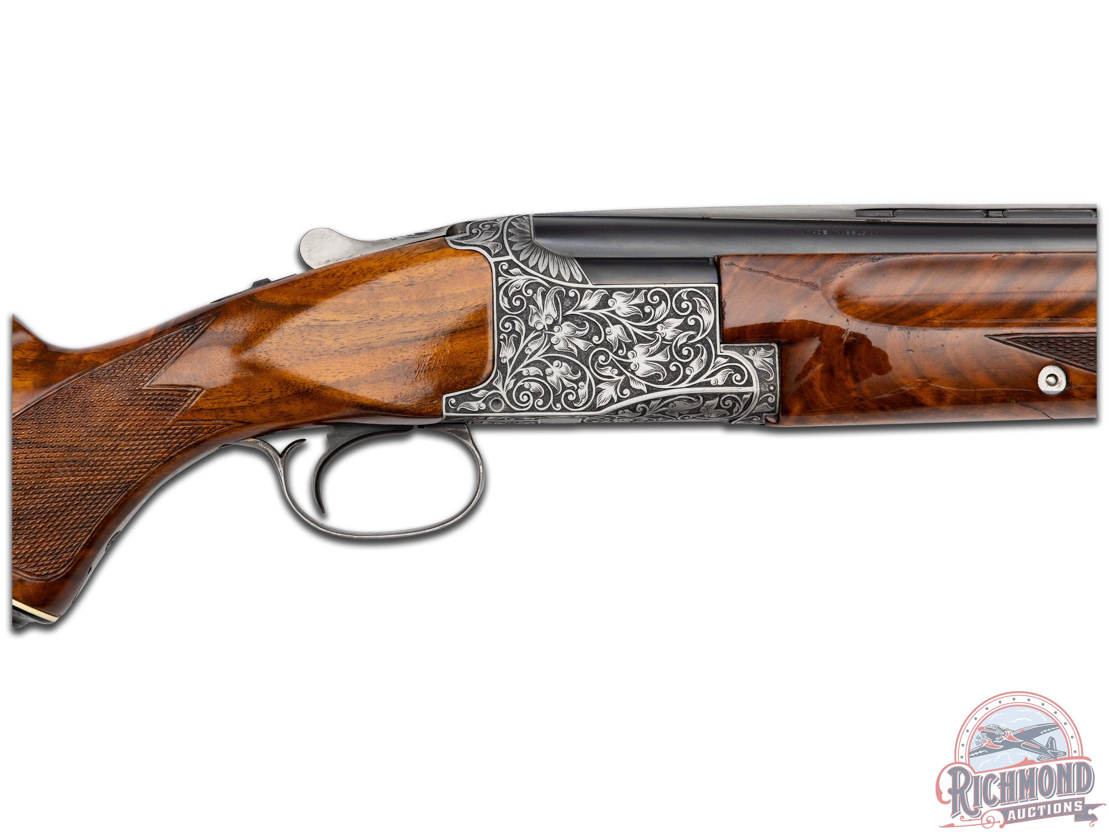 Custom 1954 Belgian Browning Superposed Over/Under 12 Gauge Shotgun by Jerome Glimm