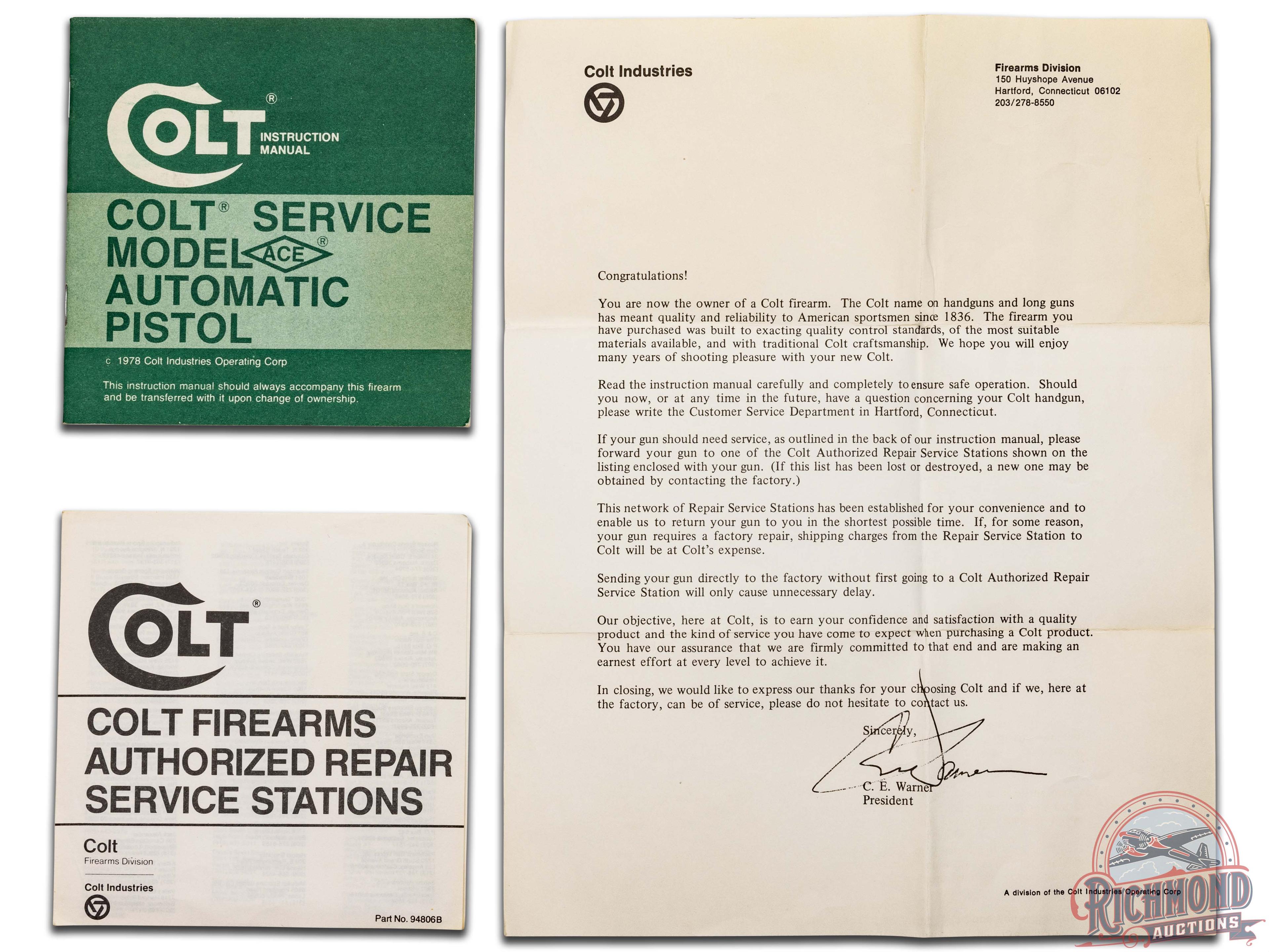 Colt Custom Shop 1981 Signature Special Edition 1911 ACE .22 LR Semi-Auto Pistol in Original Box