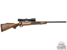 Weatherby Made in USA Mark V Lazermark Bolt Action Rifle in .257 WBY & Leupold Vari-X II Scope