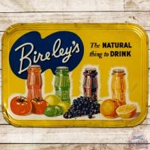Bireley's "The Natural thing to Drink" Embossed SS Tin Sign w/ Bottles