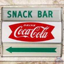 Drink Coca Cola Snack Bar DS Lighted Advertising Sign w/ Arrow