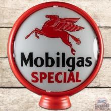 Mobilgas Special 15" Single Gas Pump Globe w/ Pegasus