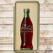 1952 Coca Cola Vertical SS Tin Sign w/ Bottle