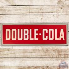 NOS Double Cola 54" Embossed SS Tin Sign