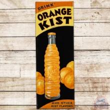 Drink Orange Kist Vertical Embossed SS Tin Sign w/ Bottle