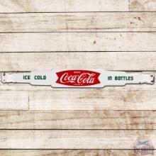 Drink Coca Cola Ice Cold in Bottles SS Porcelain Door Push Bar Sign
