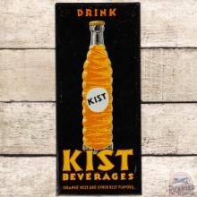 Drink Kist Beverages Embossed SS Tin Sign w/ Bottle