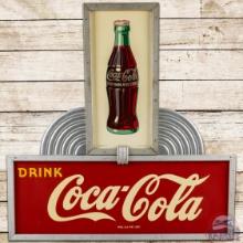 1946 Drink Coca Cola Multi-Piece Masonite Sign w/ Bottle