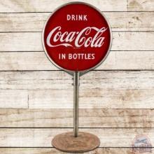 Drink Coca Cola in Bottles DS Porcelain Curb Sign