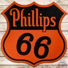 Phillips 66 Gasoline 30" DS Porcelain Shield Sign