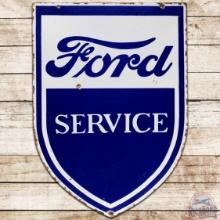Early Ford Service DS Porcelain Shield Sign