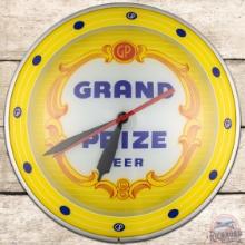 Grand Prize Beer Gulf Brewing Houston TX 15" Double Bubble Advertising Clock