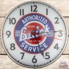 Authorized Buick Valve in Head Service 15" Advertising Clock w/ Logo