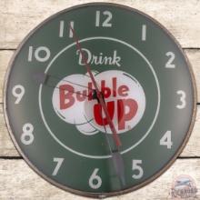 Drink Bubble Up 15" Advertising Clock w/ Logo