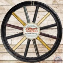 Effecto Auto Finishes Pratt & Lambert Wood Spoke Wheel Advertising Display
