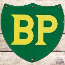 Scarce BP British Petroleum SS Porcelain Gas Pump Plate Sign