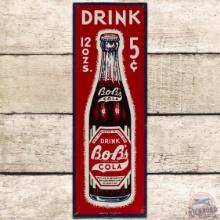 Drink Bob's Cola Vertical SS Tin Sign w/ Bottle Atlanta GA