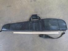 Very Nice Brand New Black Leather Rifle Case GEAR