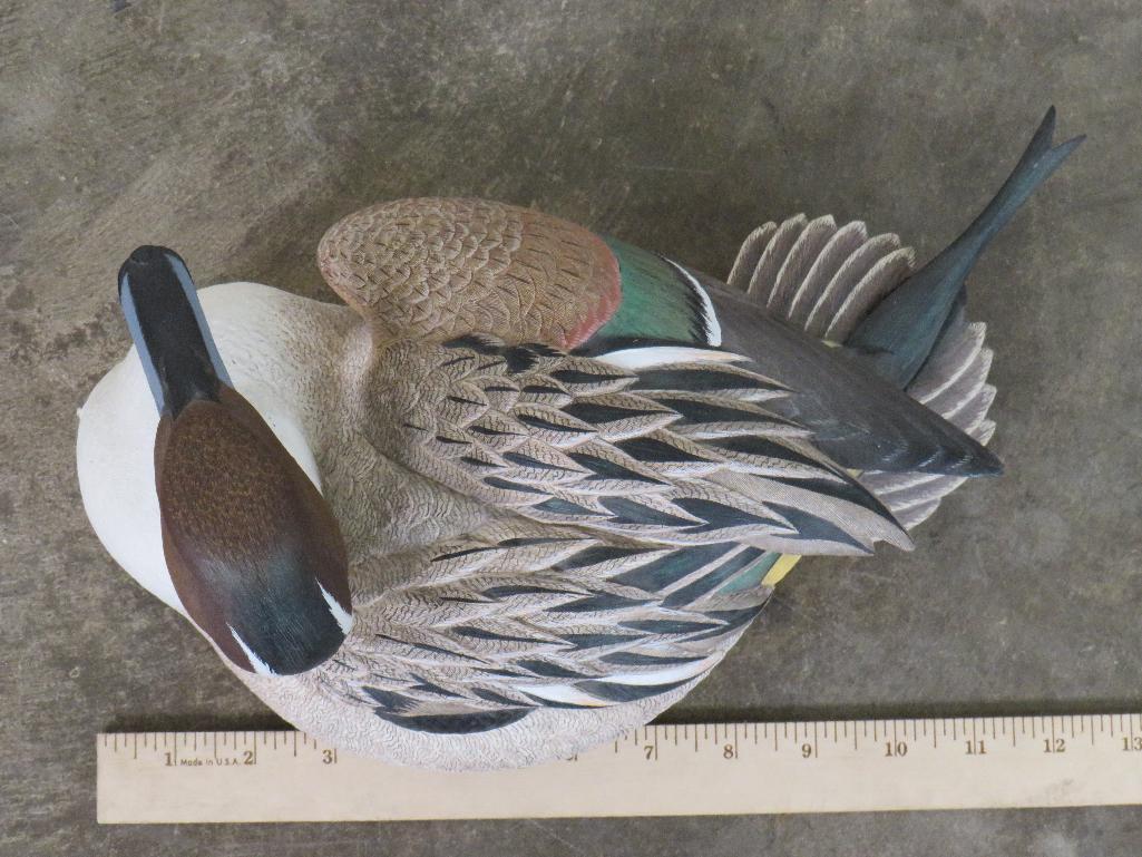 2 Beautifully Crafted both limited Edition Wood Duck Decoys (ONE$)