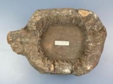 SUPERB 12" x 8" Soapstone Bowl w/Lug, Preform Stage, Great Example! Purchased from the The Seltman c