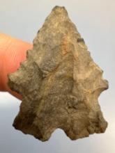 1 3/16" Chert Bifurcate Point, Found in New Jersey