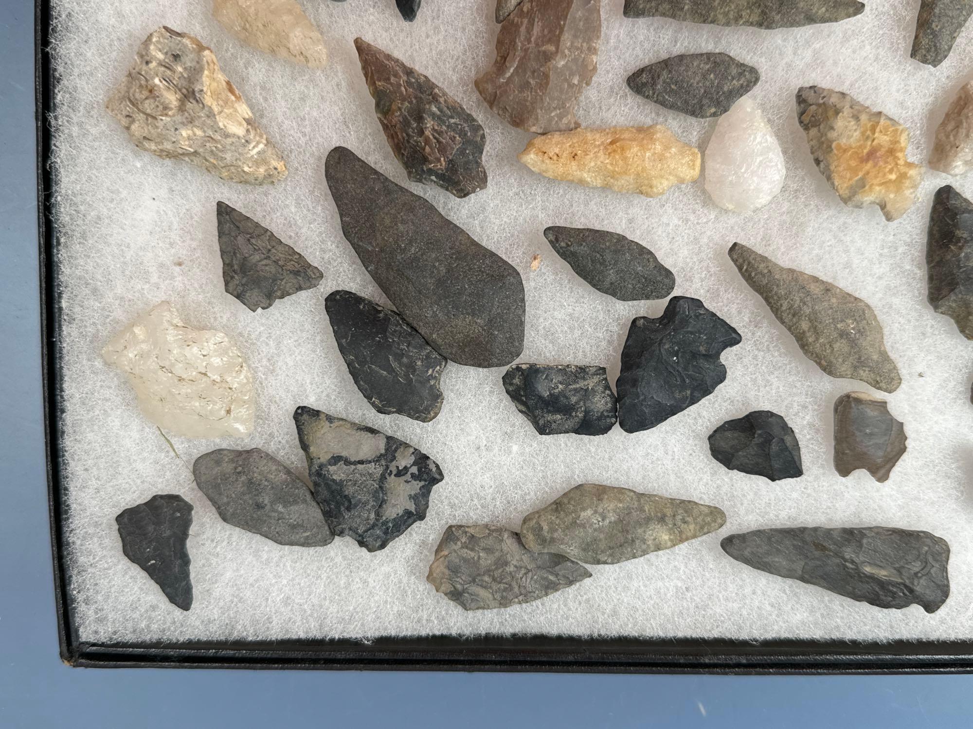 Lot of Various Arrowheads, Points, Longest is 2 3/8", Found in Southern New Jersey