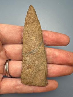 3 1/16" Paper Thin Otter Creek Point, Found in a Field next to the Conn. River in East Windsor, CT,