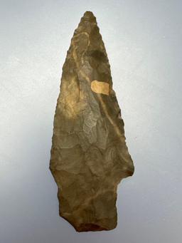 3 1/2" Normanskill Chert Genesee Point, This and others were found in fields next to the Conn. River